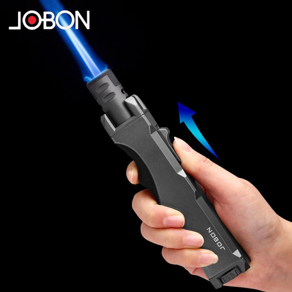 JOBON мощная металлическая зажигалка, газовая перезаправляемая, для ...
