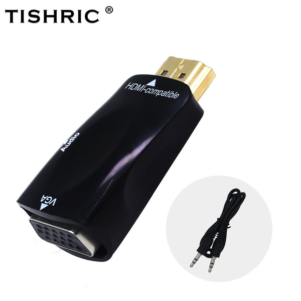 TISHRIC HD 1080P HDMI - Компьютерный адаптер ВГА Cable Converter ...