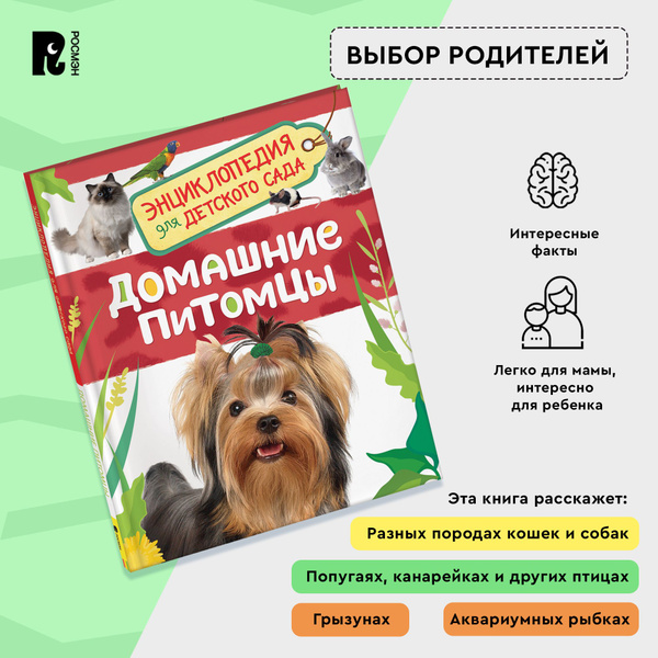 Домашние питомцы. Энциклопедия для детского сада. Познавательные факты ...