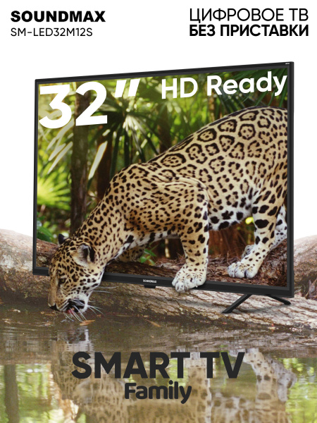 Купить телевизор Soundmax SM-LED32M12S(черный) 32" - купить с доставкой ...