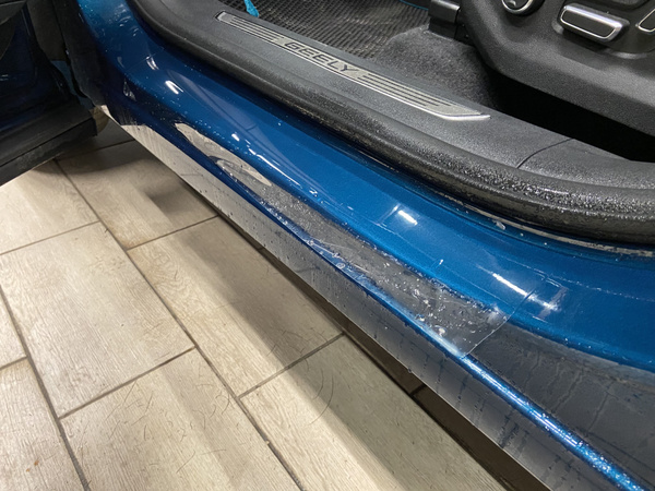 Защитная плёнка внутренних порогов Gelly Monjaro (2022-н.в.) / пленка ...