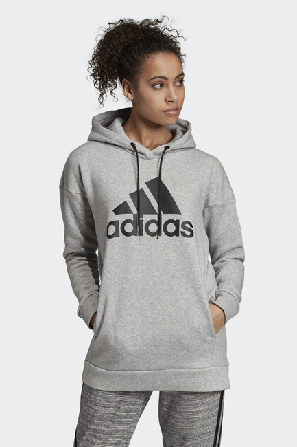 Худи женское Adidas W Mh Bos Oh Hd, цвет: серый. EB3801. Размер M (46/48)