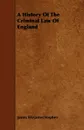A History Of The Criminal Law Of England - James Fitzjames Stephen