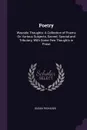 Poetry. Wayside Thoughts: A Collection of Poems On Various Subjects, Sacred, Special and Tributary, With Some Few Thoughts in Prose - Susan Richards