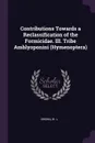 Contributions Towards a Reclassification of the Formicidae. III. Tribe Amblyoponini (Hymenoptera) - W L. Brown