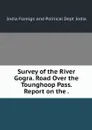 Survey of the River Gogra. Road Over the Tounghoop Pass. Report on the . - India Foreign and Political Dept India