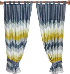 Штора «Этно стиль», серый, желтый, белый, 140х180 см - 2 шт., арт. 25135. Классическая штора изготовлена  ...