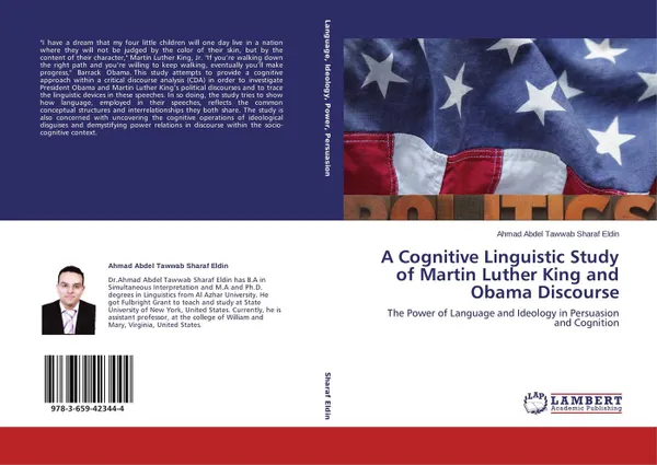 Обложка книги A Cognitive Linguistic Study of Martin Luther King and Obama Discourse, Ahmad Abdel Tawwab Sharaf Eldin