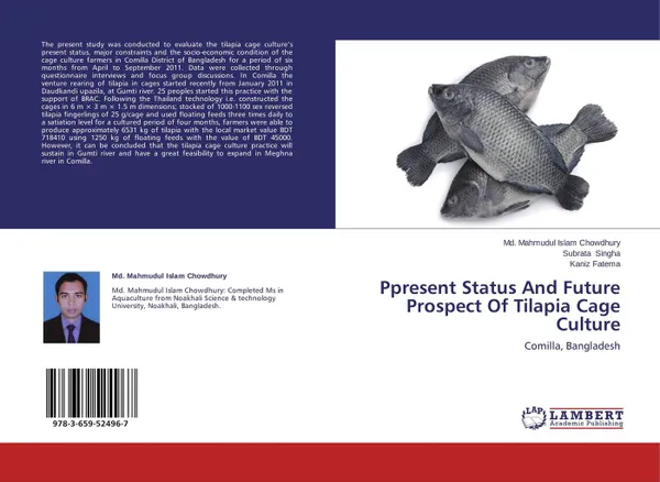 Обложка книги Ppresent Status And Future Prospect Of Tilapia Cage Culture, Md. Mahmudul Islam Chowdhury,Subrata Singha and Kaniz Fatema