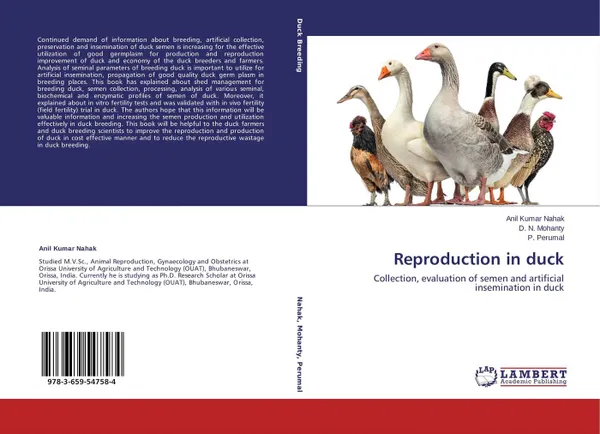 Обложка книги Reproduction in duck, Anil Kumar Nahak,D. N. Mohanty and P. Perumal