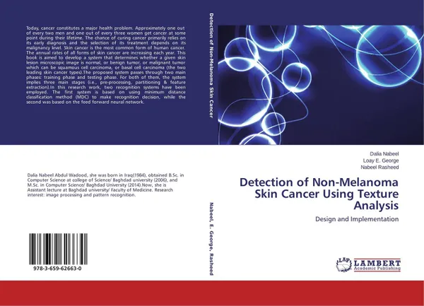 Обложка книги Detection of Non-Melanoma Skin Cancer Using Texture Analysis, Dalia Nabeel,Loay E. George and Nabeel Rasheed