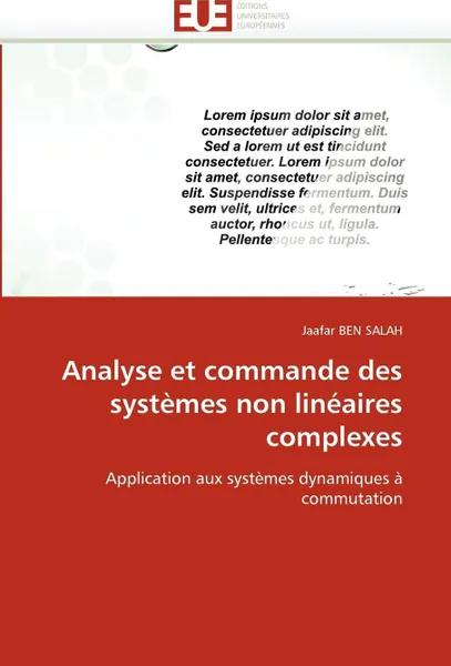 Обложка книги Analyse et commande des systemes non lineaires complexes, BEN SALAH-J