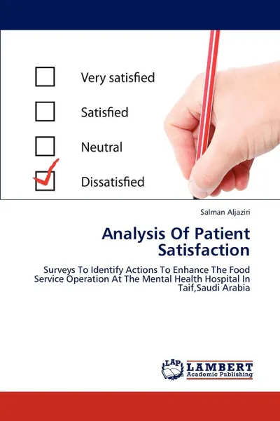 Обложка книги Analysis of Patient Satisfaction, Aljaziri Salman