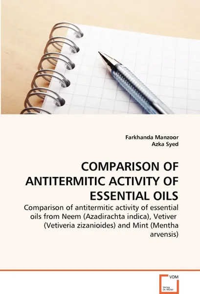 Обложка книги COMPARISON OF ANTITERMITIC ACTIVITY OF ESSENTIAL OILS, Farkhanda Manzoor, Azka Syed