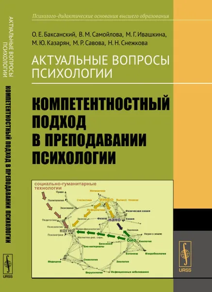 Обложка книги Актуальные вопросы психологии: Компетентностный подход в преподавании психологии , Баксанский О.Е., Самойлова В.М., Ивашкина М.Г., Казарян М.Ю., Савова М.Р., Снежкова Н.Н.