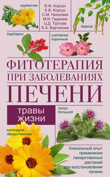 Обложка книги Фитотерапия при заболеваниях печени. Травы жизни, Корсун Владимир Федорович, Корсун Елена Владимировна