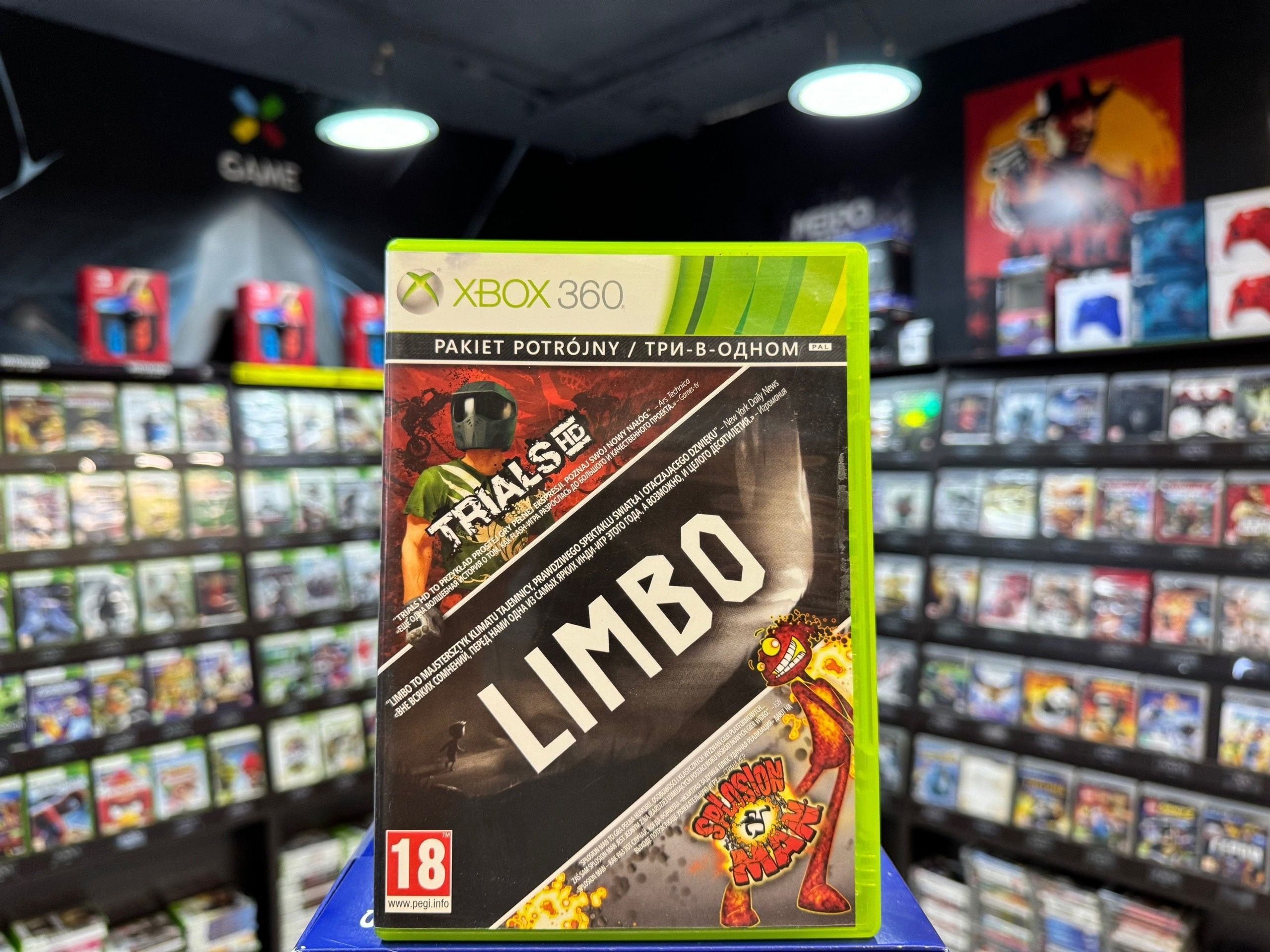 Игра Limbo + Trials + Splosion Man (Xbox 360) (Box)