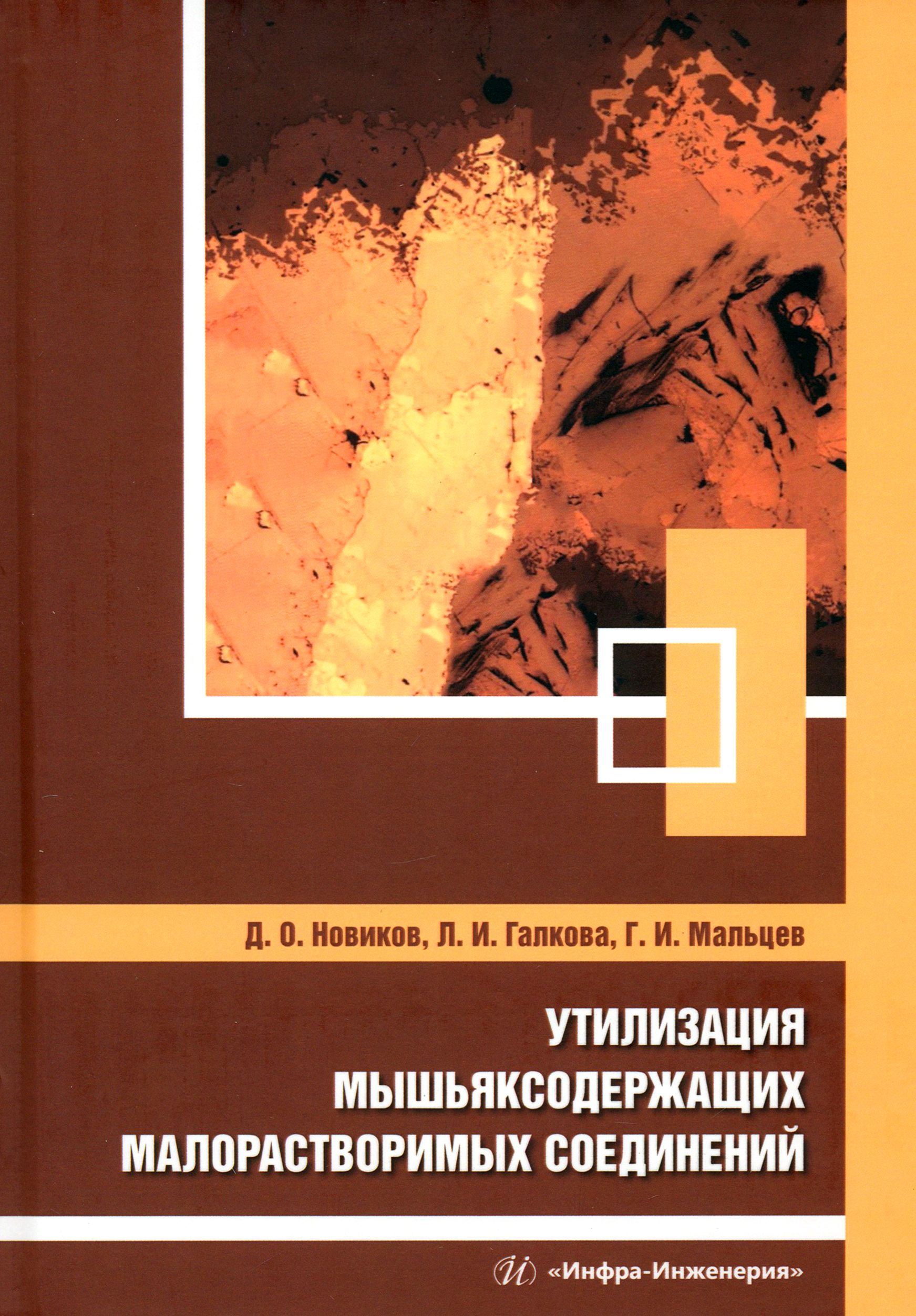 Утилизация мышьяксодержащих малорастворимых соединений. Монография | Мальцев Геннадий Иванович, Новиков Дмитрий