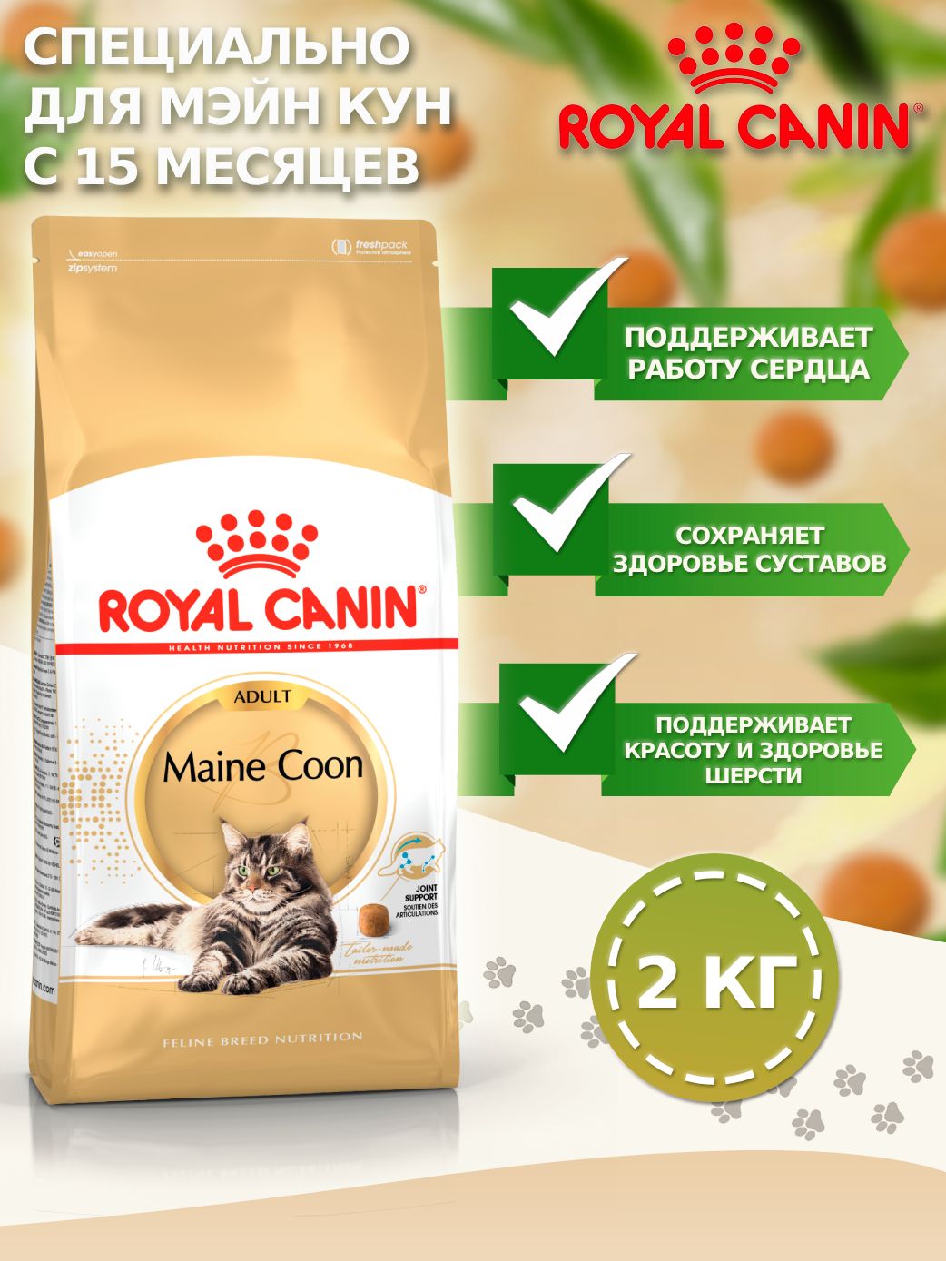Royal Canin Maine Coon 2 Кг Купить
