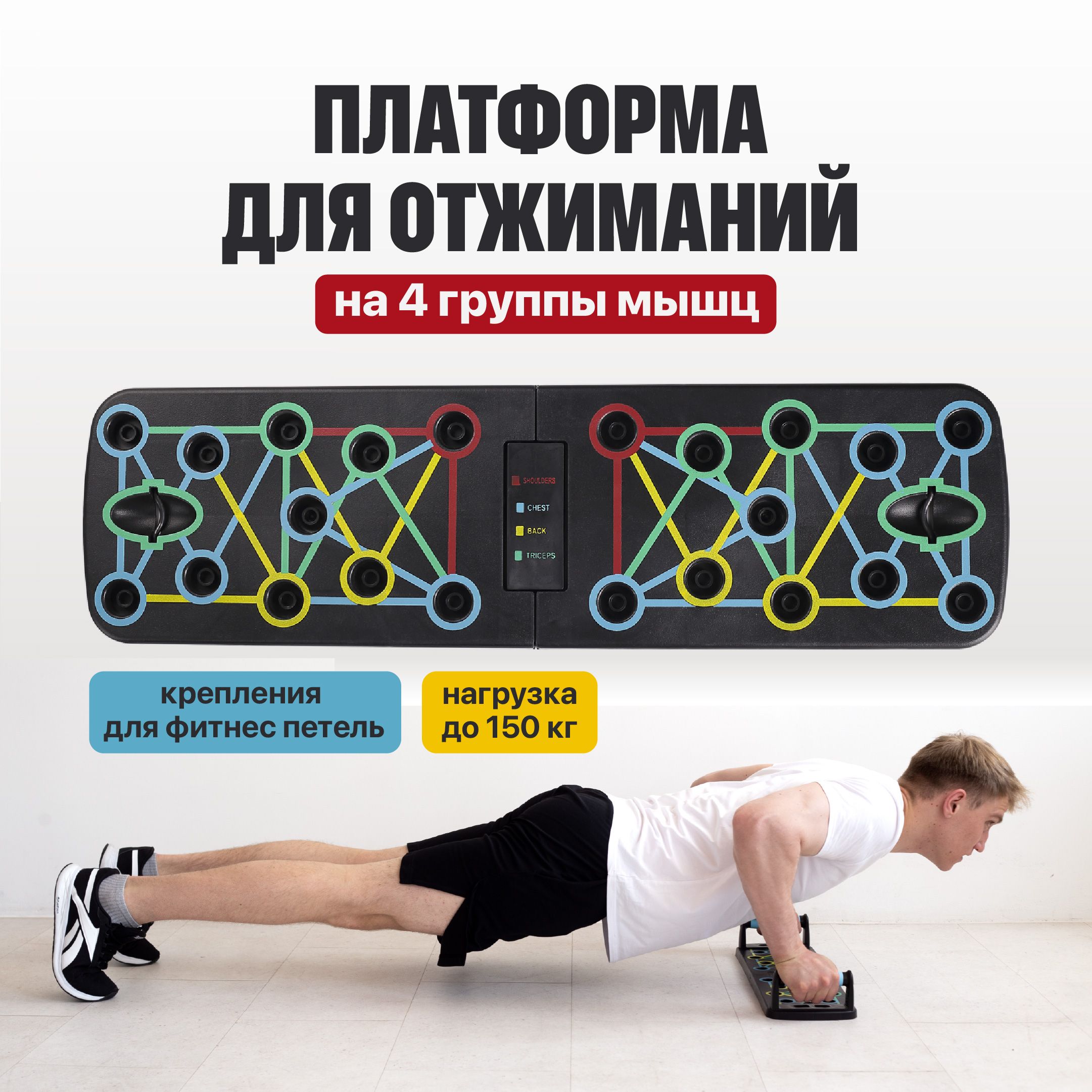 Shark Fit, Упоры для отжиманий/ Доска платформа для отжимания - купить по  выгодной цене в интернет-магазине OZON (924866861)