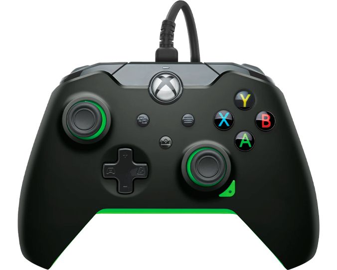 Геймпад проводной PDP Wired Controller (Neon Black) для Xbox One/Series/PC (012-GG)