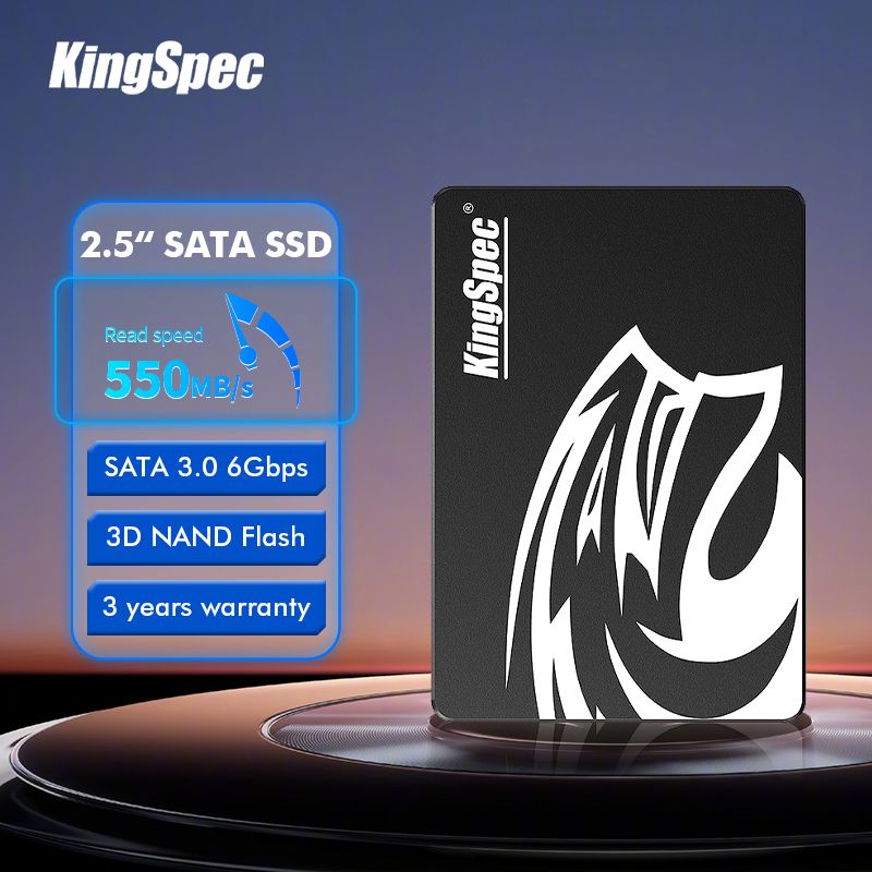 KingSpec256ГБВнутреннийSSD-дискKingSpec2.5inchSSDSATA3.06Gbps256gb(P3(256))