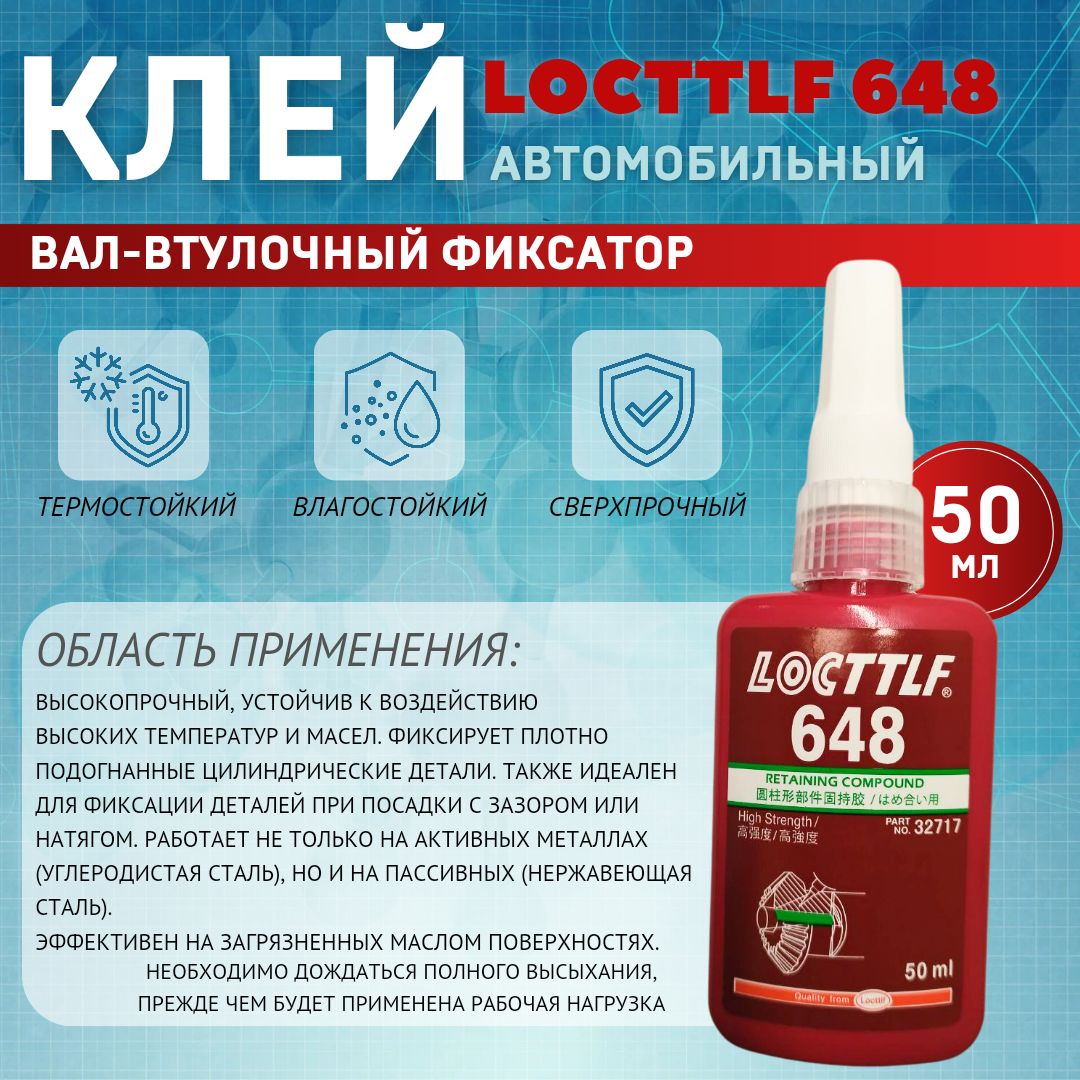 LOCTTLFФиксаторрезьбыГотовыйраствор,648мл,1шт.