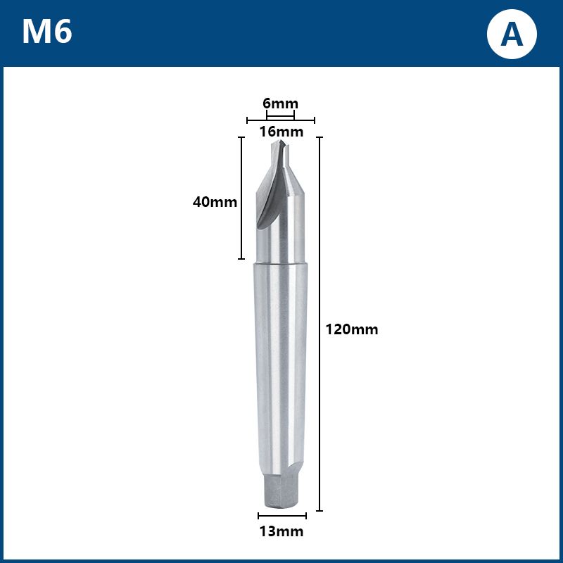 Сверлоцентровочноепометаллусконическаяхвостовиком,HSS6542,A6,1шт.
