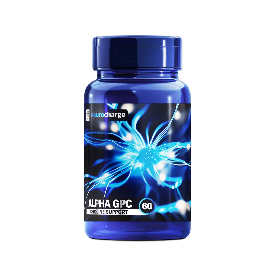 Neuro Charge Alpha GPC Альфа Гпс 400MG В ОДНОЙ КАПСУЛЕ ЧИСТОТА 99% 60 капсул