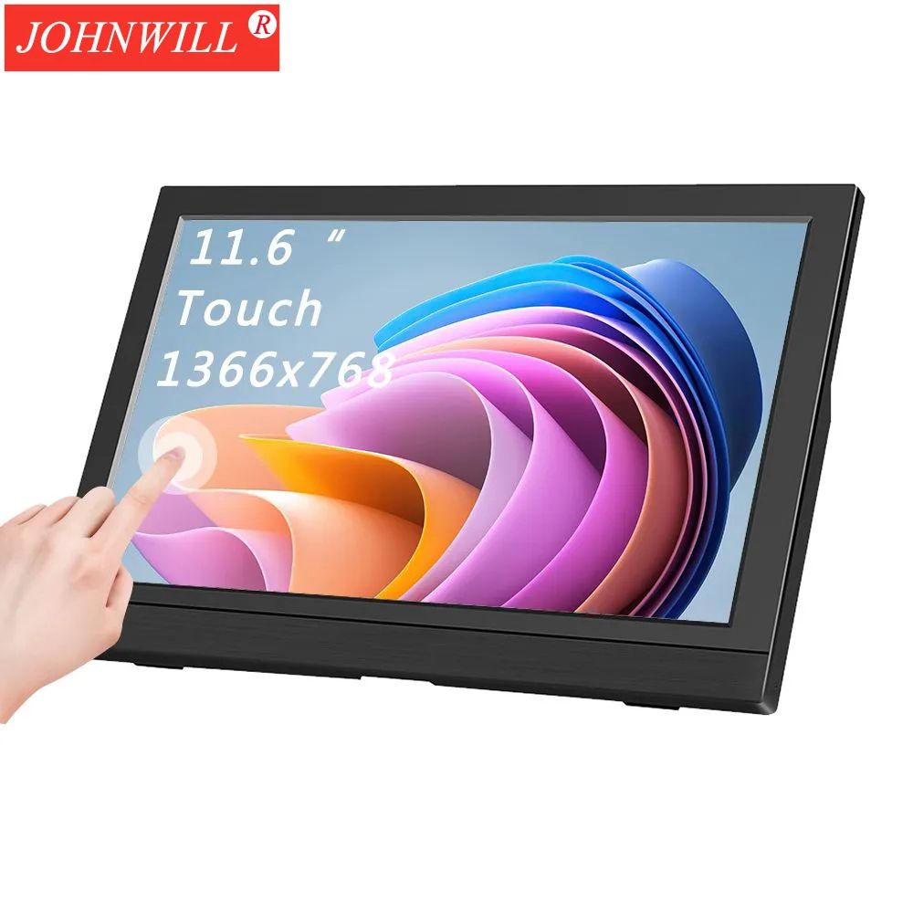 JOHNWILL11.6"Монитор11,6-дюймовыйэкран,черный