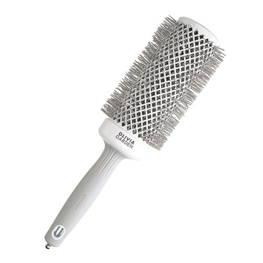 Термобрашинг OLIVIA GARDEN EXPERT ID2027 BLOWOUT SPEED XL Wavy Bristles White&Grey 55 мм