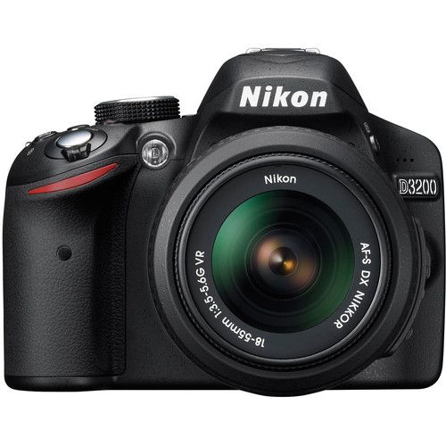 Фотоаппарат Nikon D3200 Kit AF-S DX NIKKOR 18-55mm f/3.5-5.6G VR, черный