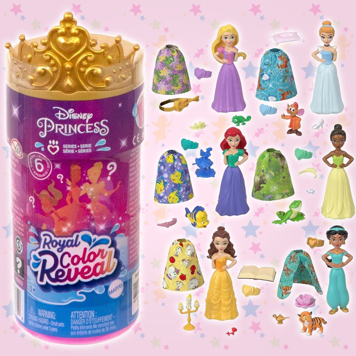 Игрушка сюрприз Disney Princess серия Royal Color Reveal с фигуркой  принцессы - купить с доставкой по выгодным ценам в интернет-магазине OZON  (1418834963)