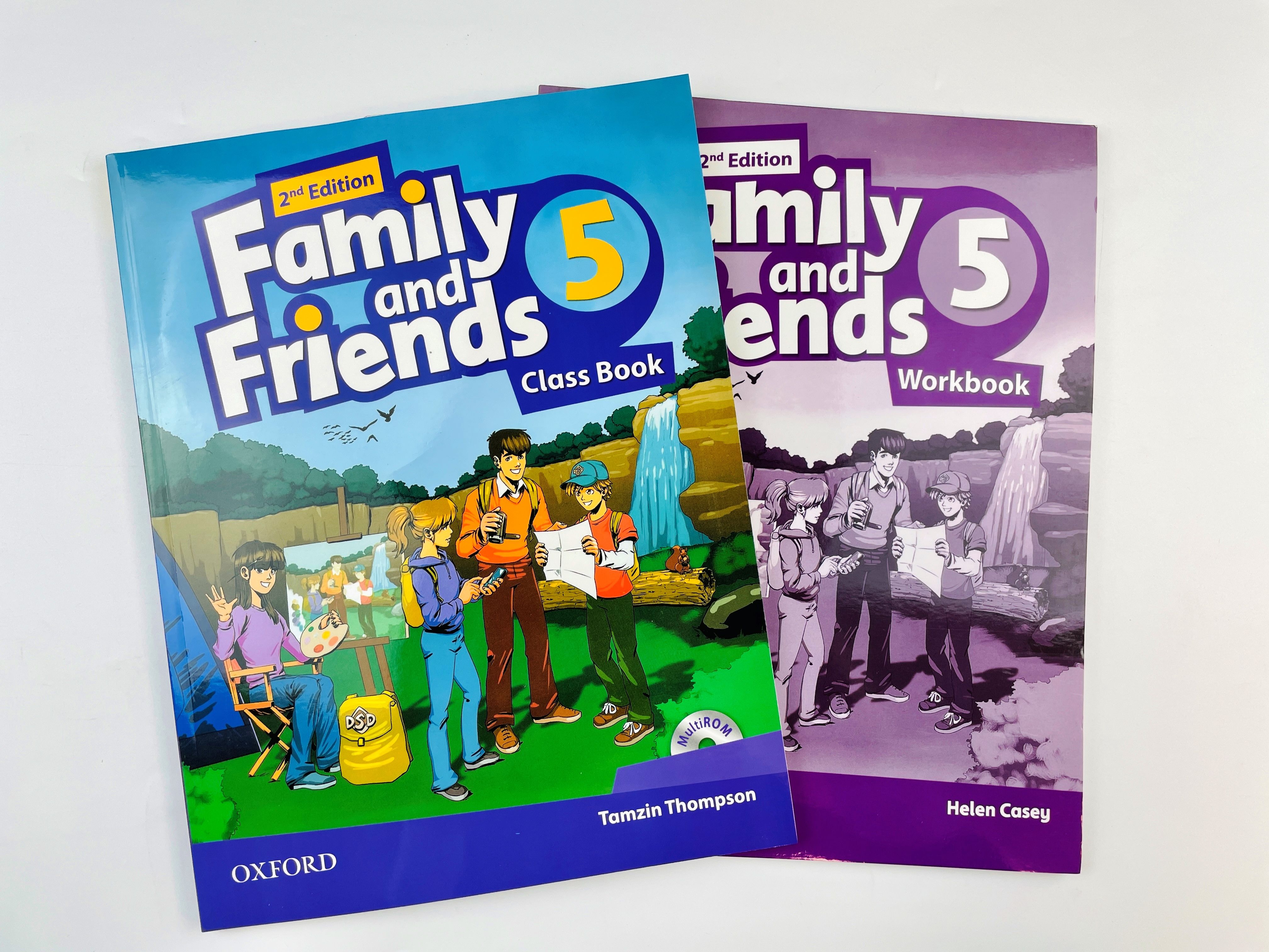 Family and Friends 5 Class Book with Multi ROM + Workbook 2nd Edition /  Family and Friends level 5 / Tamzin Thompson / Oxford / Изучение английского  языка для учеников уровень А2 /