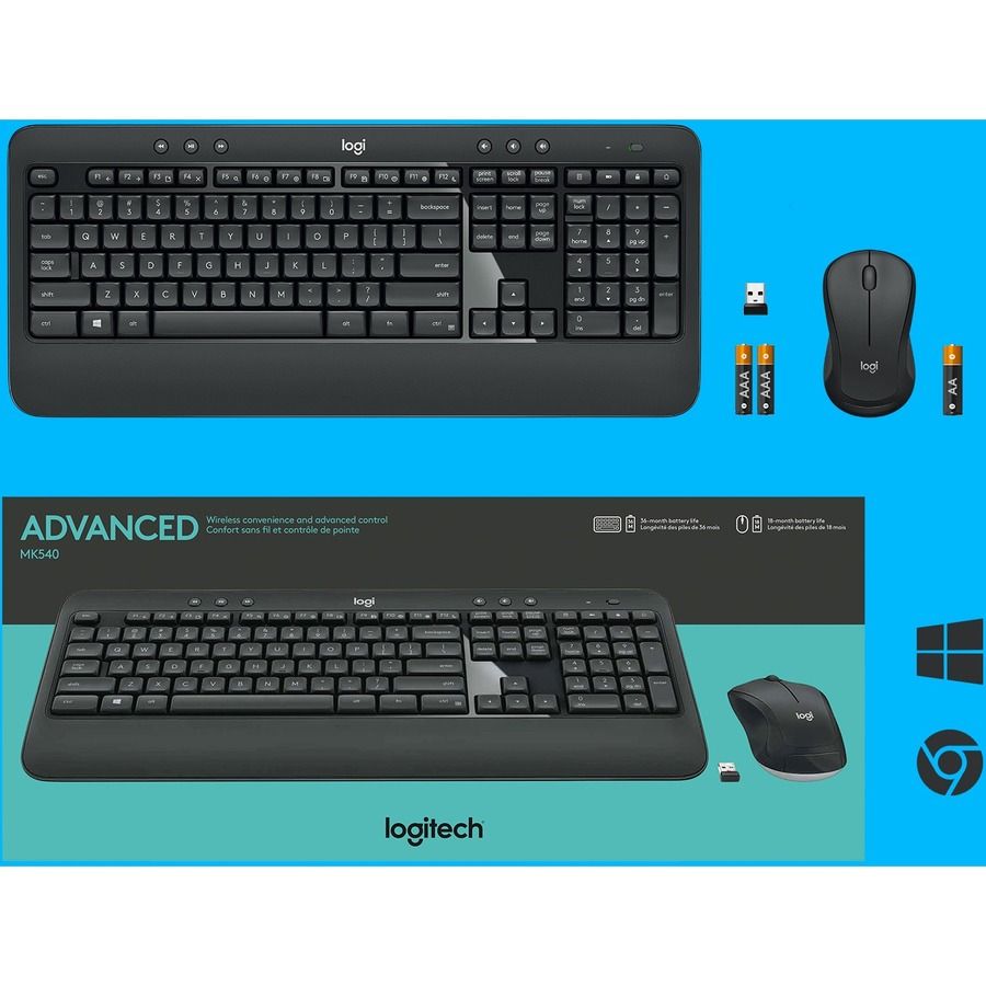 Беспроводной комплект Logitech MK540 (клавиатура+мышь), черный