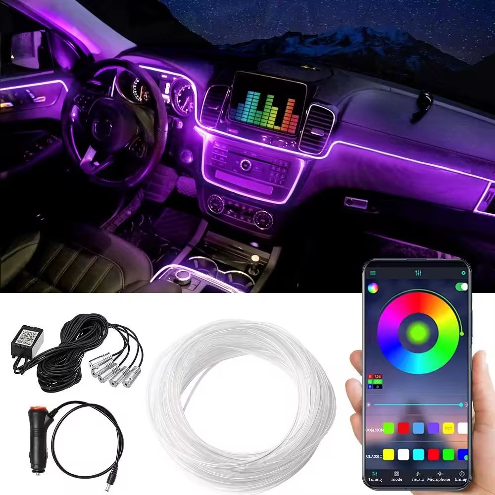 Automobile atmosphere lamp как подключить к машине