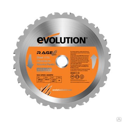 Evolution Диск пильный 185 x 2 x 20; 20  зуб.