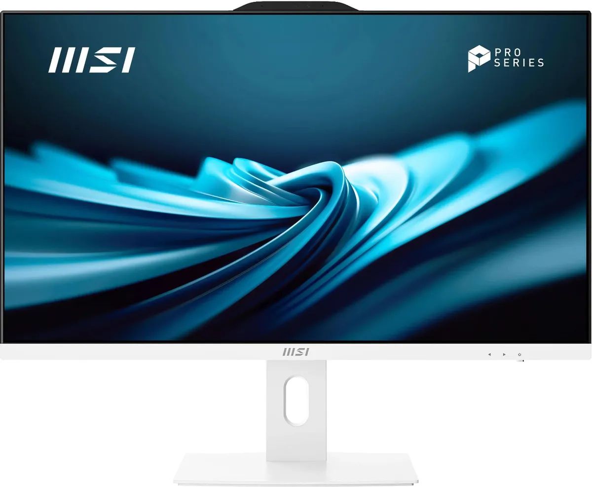 MSI 27" Моноблок Pro AP272P 14M-650XRU (Intel Core i3-14100, RAM 8 ГБ, SSD 512 ГБ, Intel UHD Graphics, Без ОС), 9S6-AF8322-650, белый, Русская раскладка