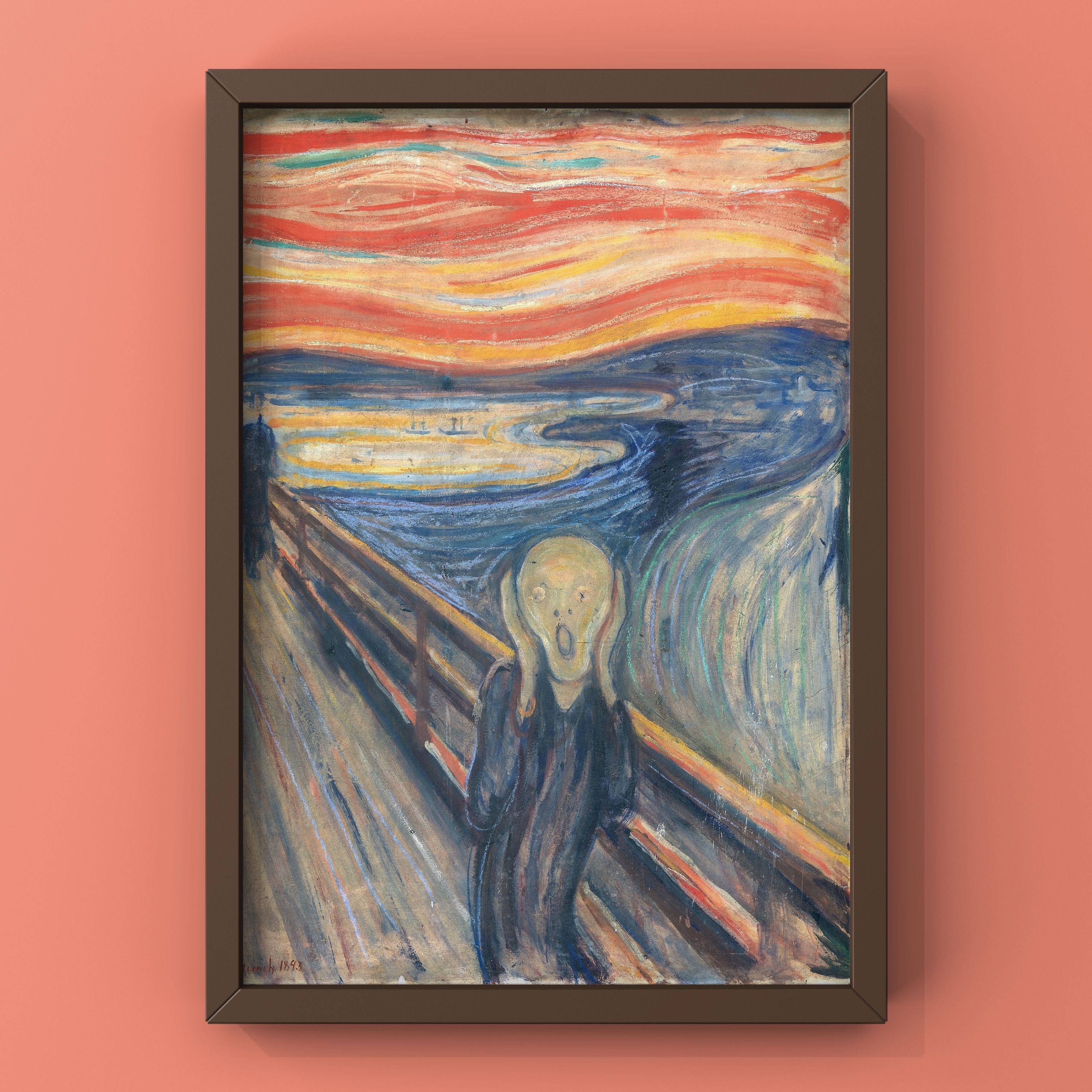 Постер"TheScream/Крик-EdvardMunch-Постердляинтерьераидекора",40смх30см