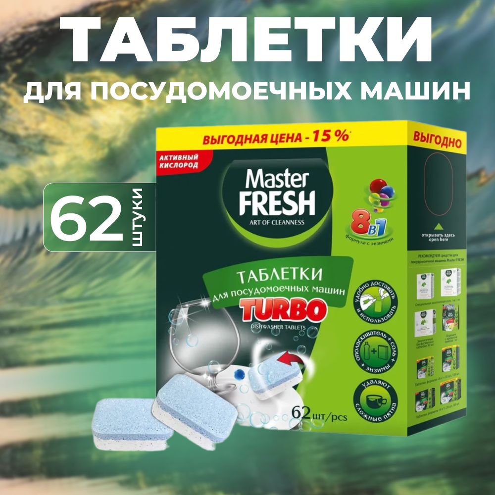 ТаблеткиикапсулыдляпосудомоечныхмашинMasterFresh