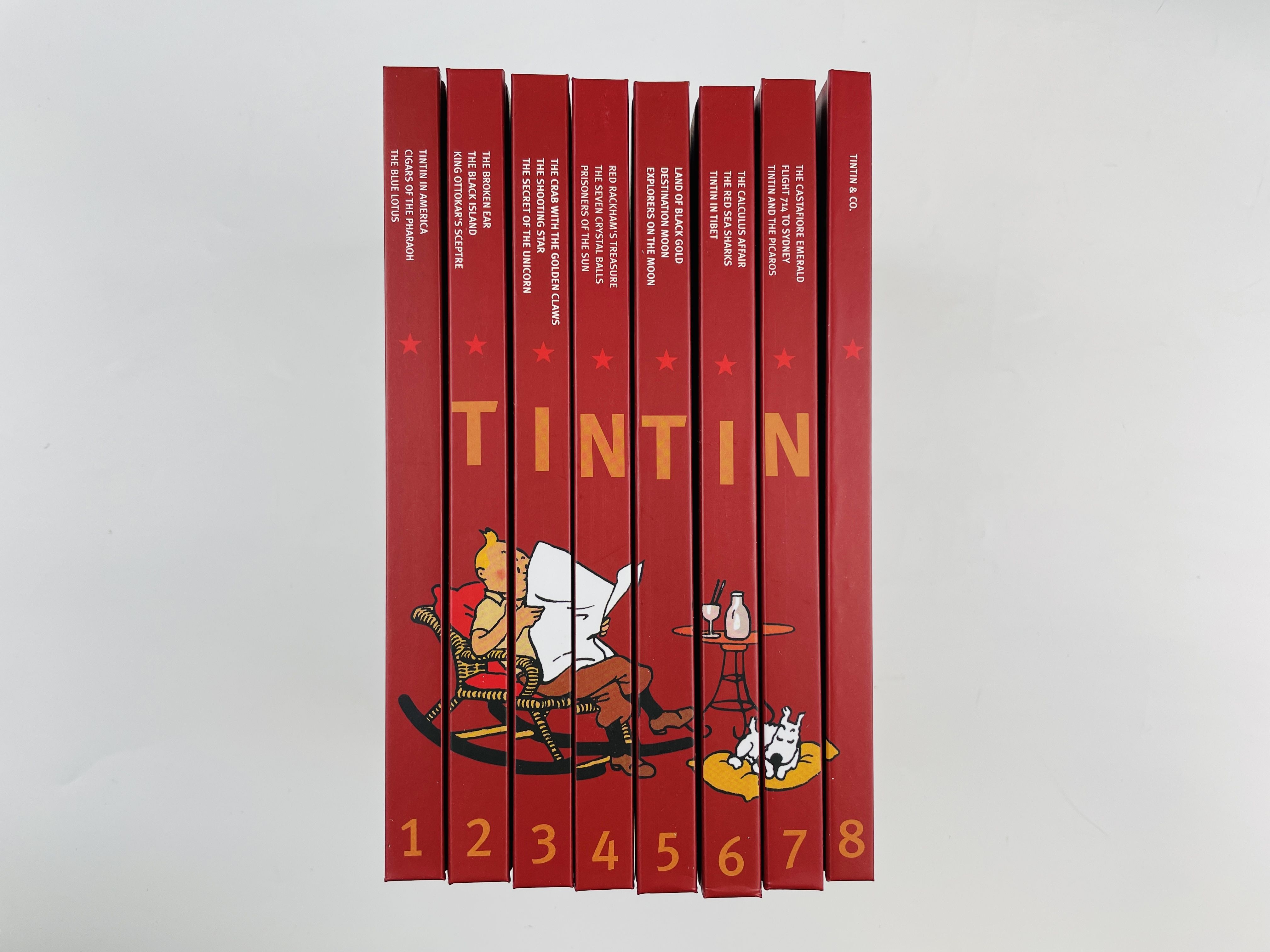 The Adventures of Tintin: The Complete Collection (Hardback), Приключения  Тинтина набор из 8 книг в твердом переплетена английском языке | Remi -  купить с доставкой по выгодным ценам в интернет-магазине OZON (1326472927)