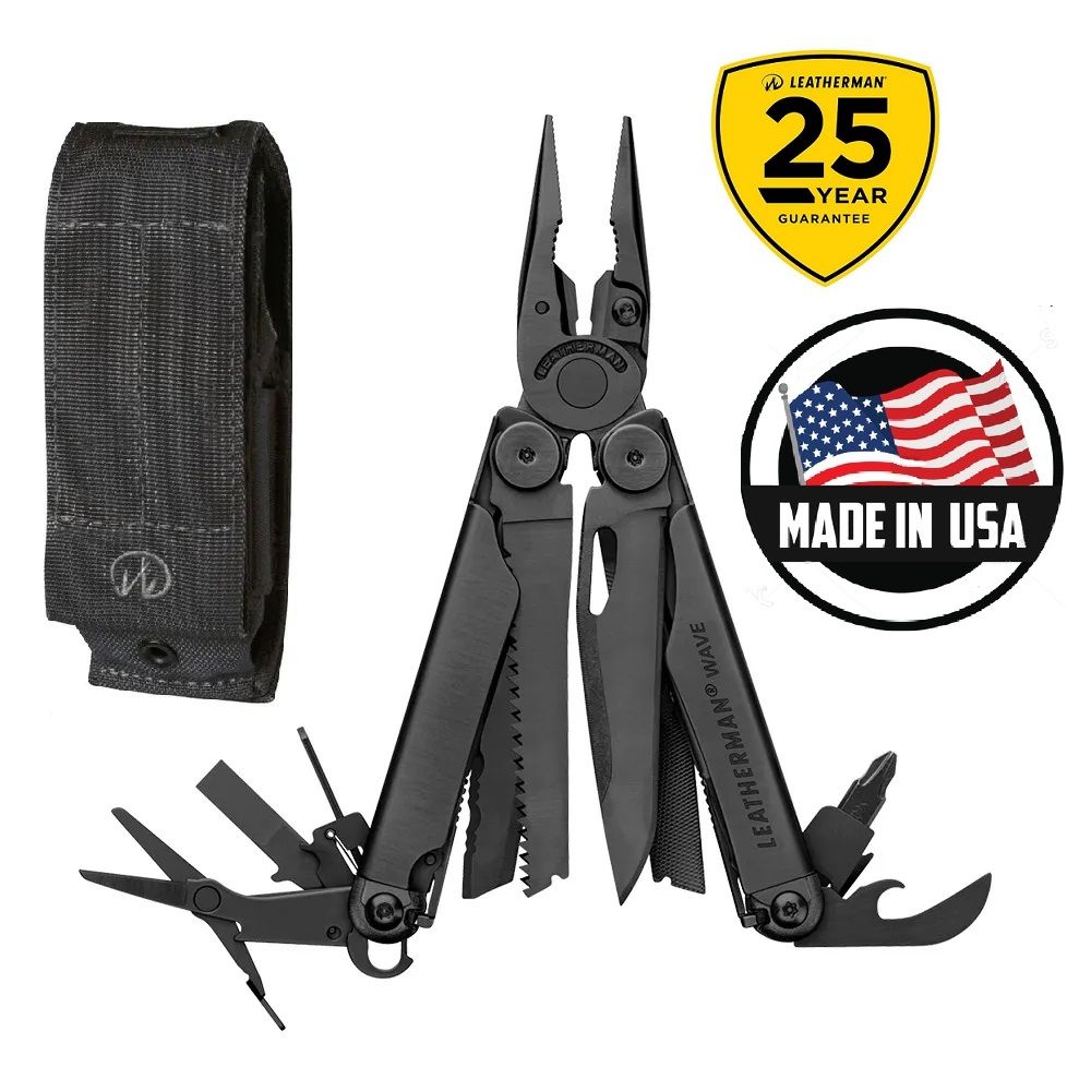 Мультитул LEATHERMAN WAVE PLUS BLACK