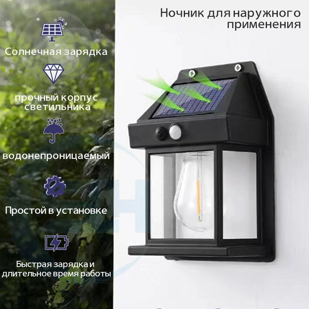 Solar interaction wall. Tv-415 светильник на солнечной батареи solar interaction wall lamp.