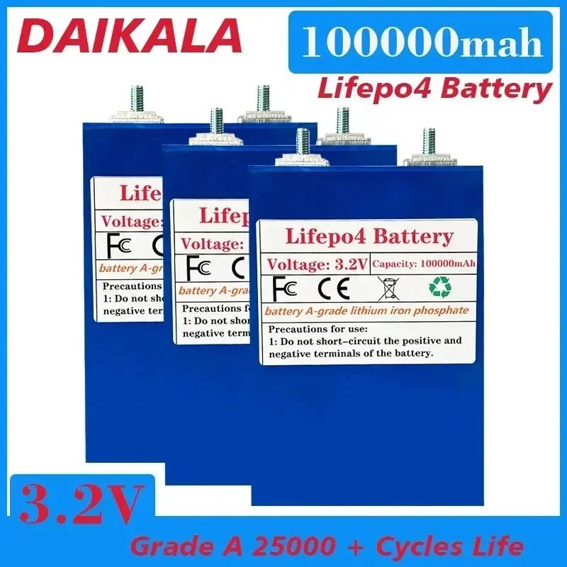 2024НовыйLifepo43.2V100AHЖелезо-литиевыйаккумуляторDIY12V24V36V48VЭлектрическийавтомобильСолнечныйаккумулятор