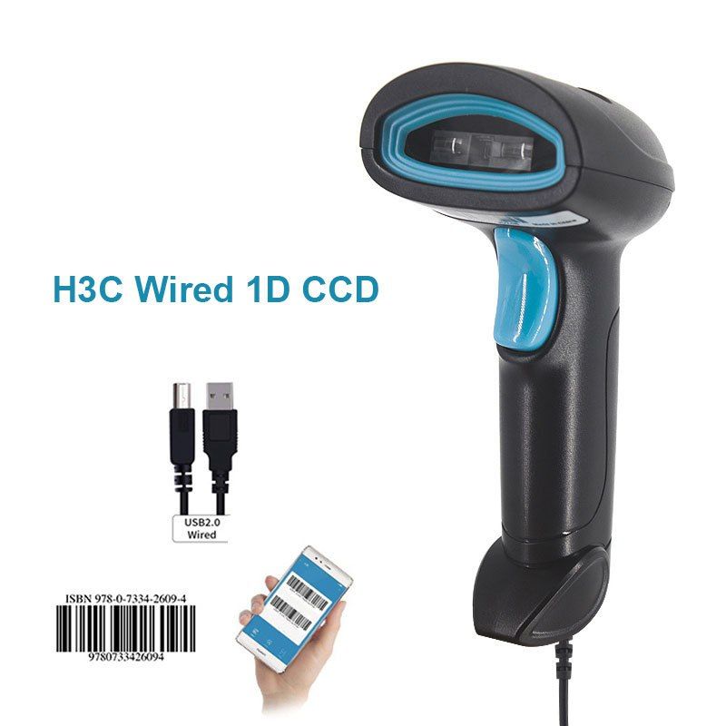 Проводной сканер штрих-кода H3C Wired 1D CCD