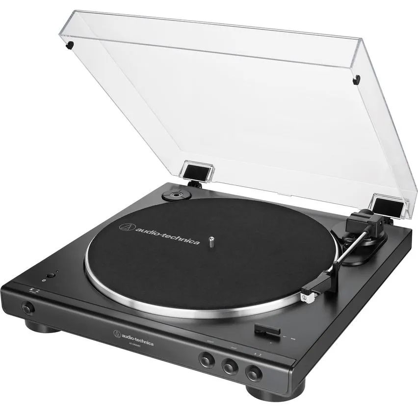 ВиниловыйпроигрывательAudio-TechnicaAT-LP60X,черный