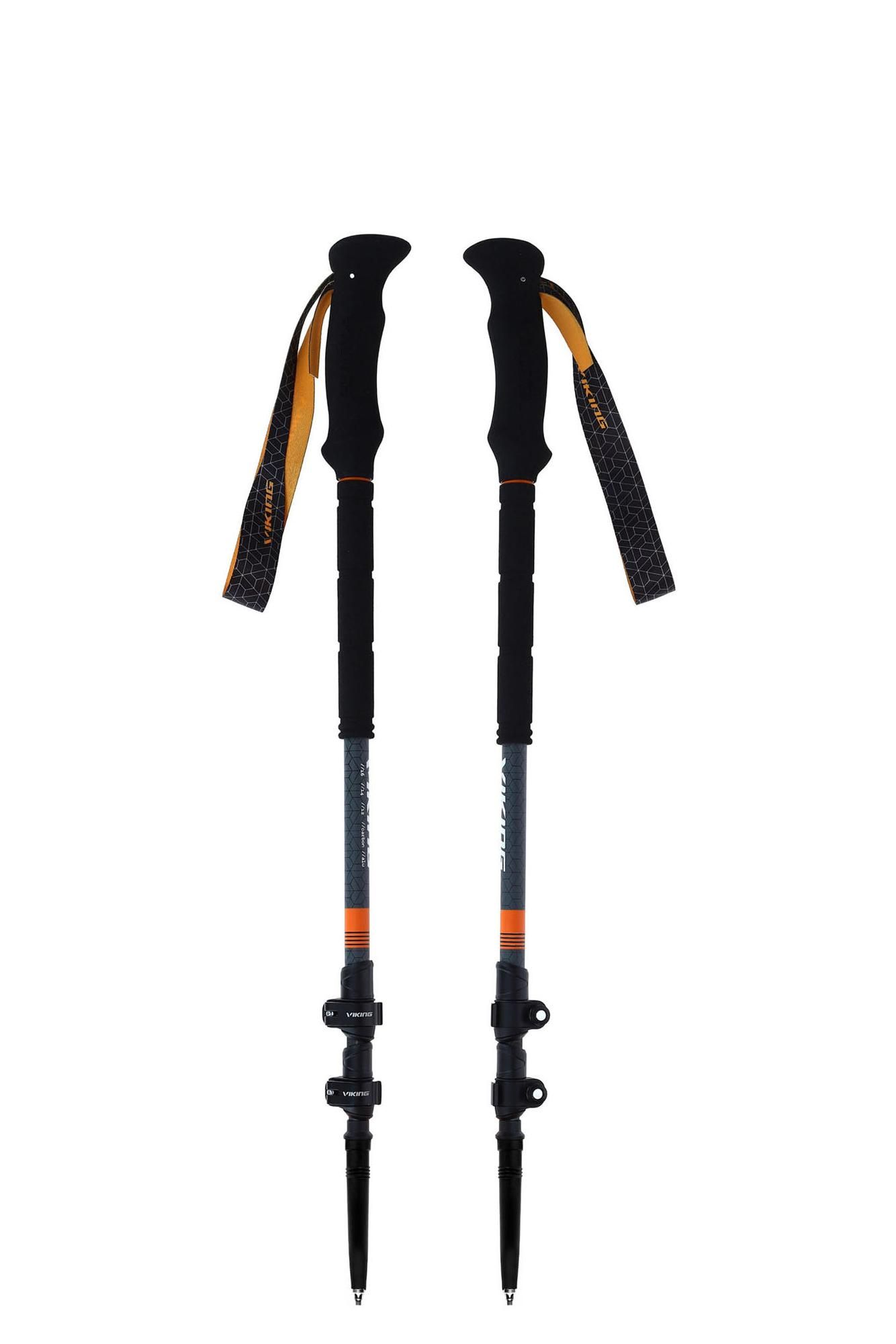 Палки Треккинговые Viking Poles Kangri Skitour Gray/Orange (См:105-135)