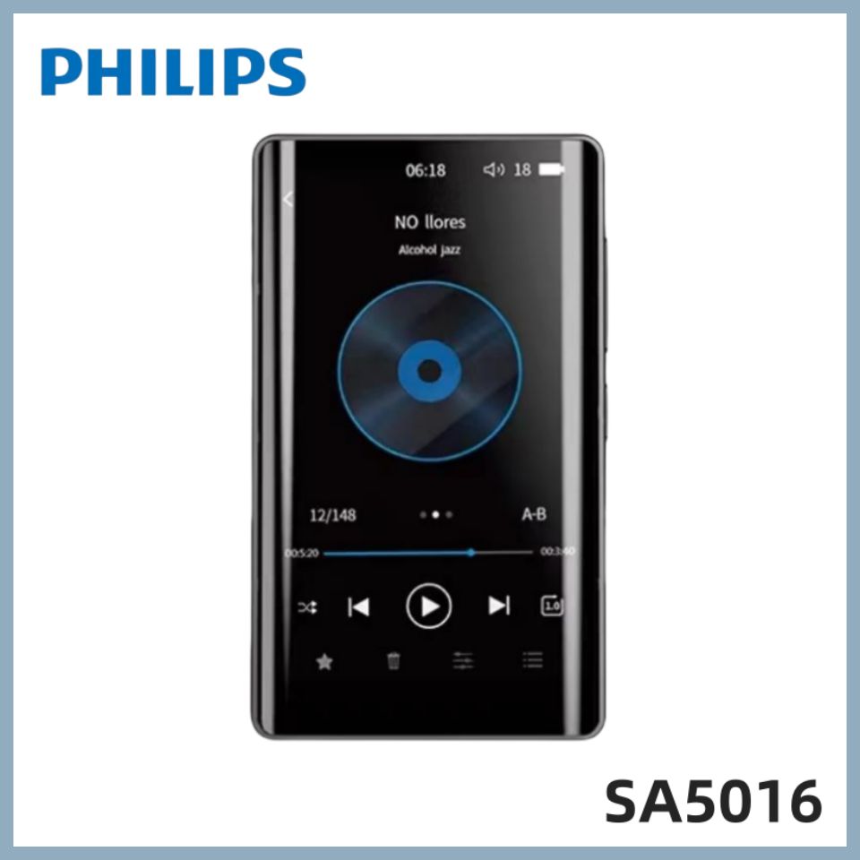 PhilipsMP3-плеерSA501616ГБ,прозрачный,черный