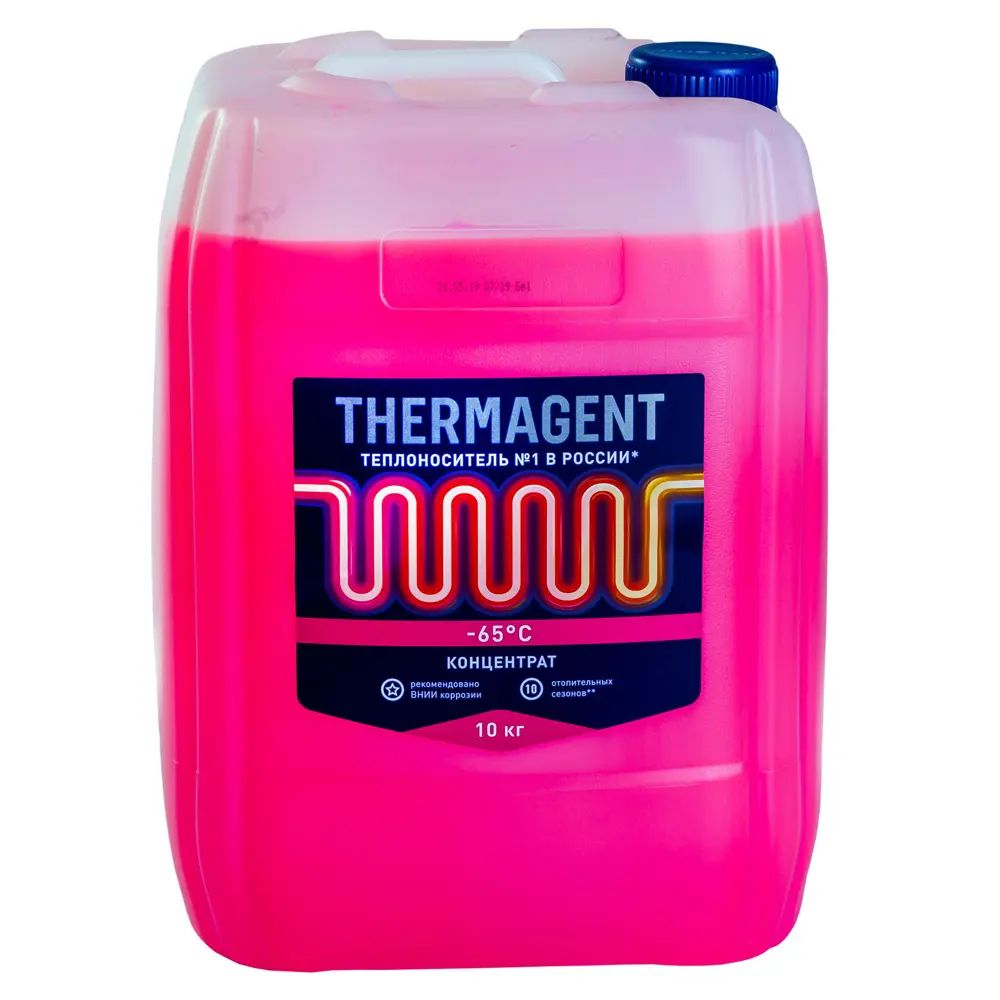 Теплоноситель для отопления Thermagent 910231 -65 С 10 кг на основе этиленгликоля