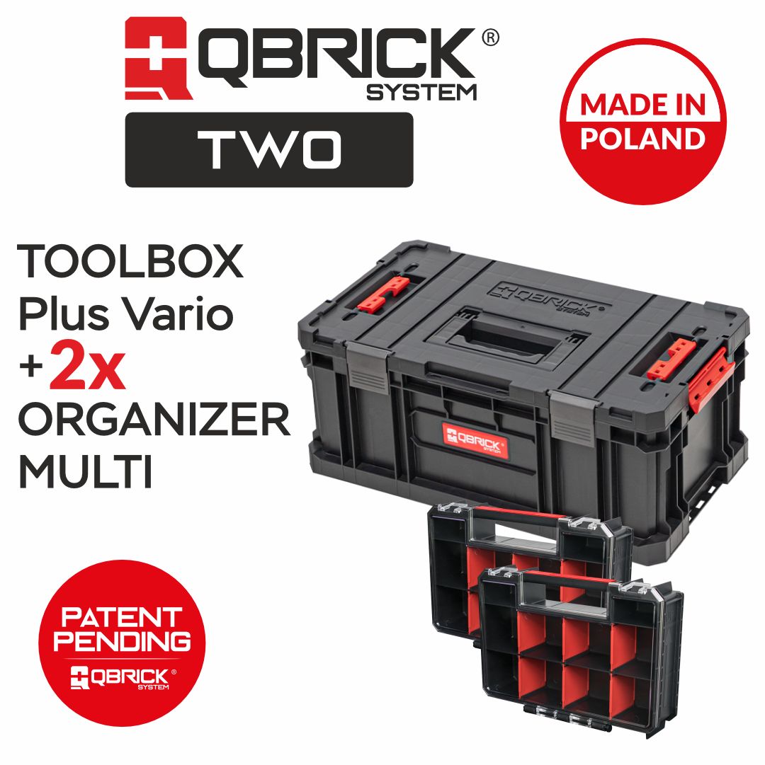 Ящик для инструментов Qbrick System TWO TOOLBOX Plus Vario + 2 x TWO ORGANIZER MULTI